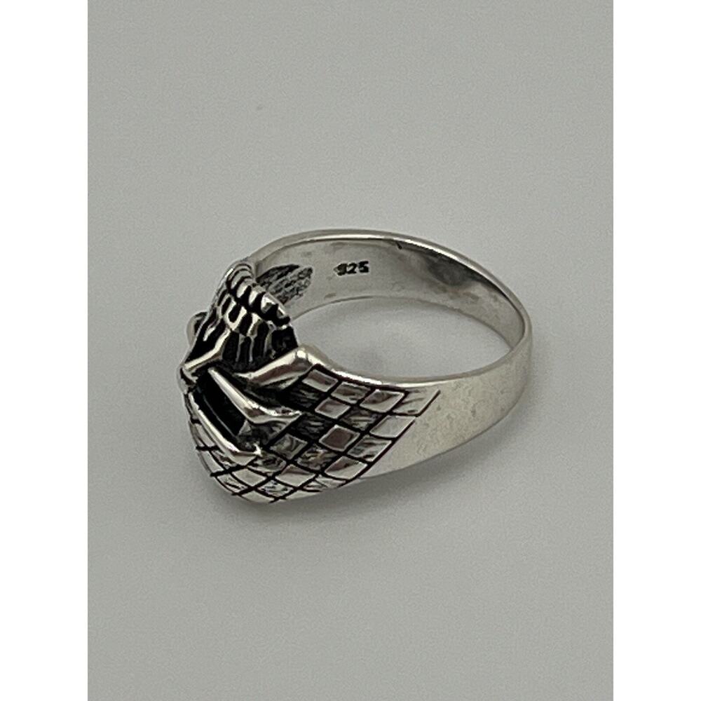 Skull Men’s Sterling Silver 925 Ring Size 9 - Picture 10 of 12
